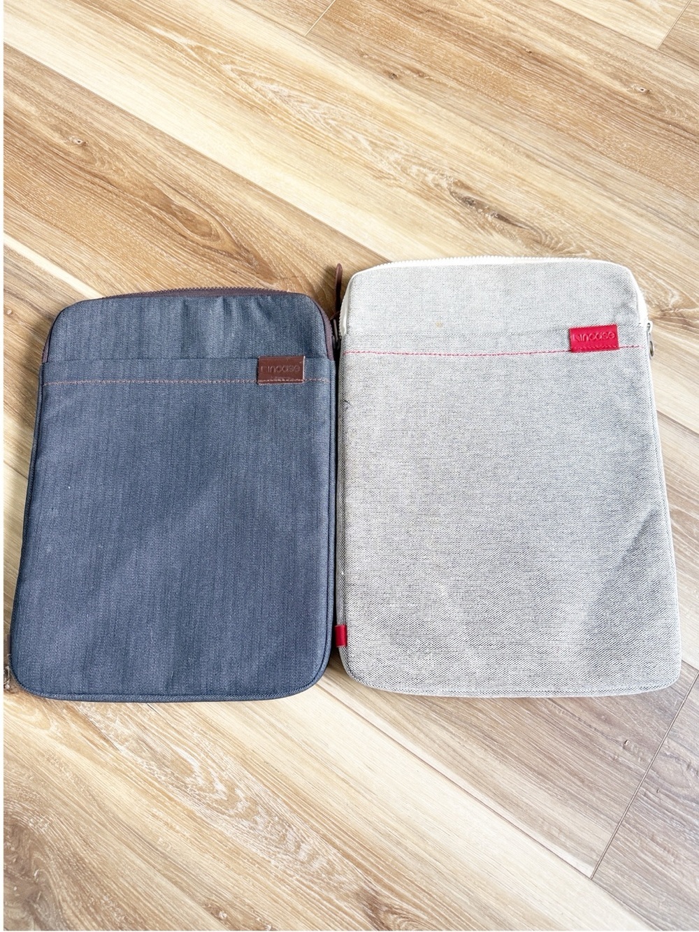 In case Laptop Gray and Dark Blue Tablet Sleeve - Slim Protective Cases